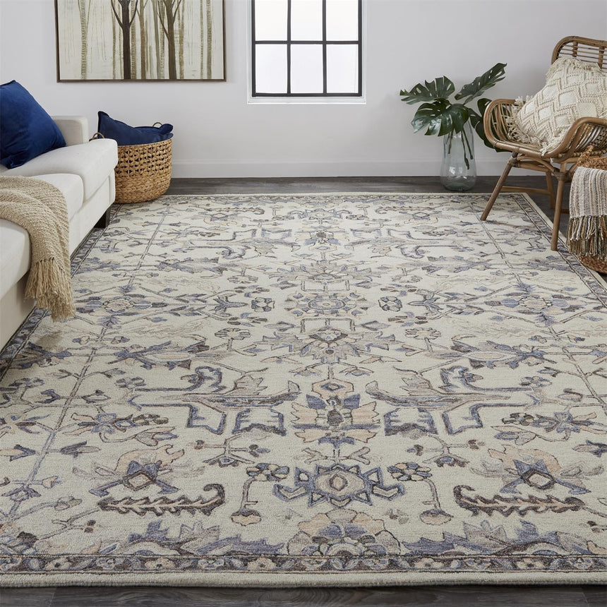 Feizy Fallon Traditional Oriental - Ivory/Gray Area Rug