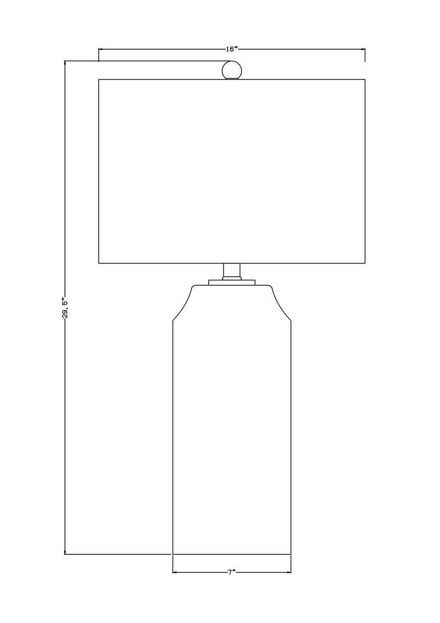 Keelakarai White Table Lamp