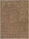 Close-up of Alma Machine Woven Elle Decor x LIVABLISS EDAL-2306 Area Rug in dark brown with a subtle geometric pattern. Design-Rectangle-537