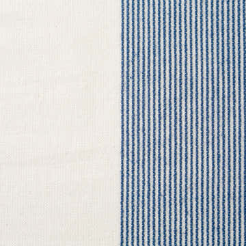 The Stripe Collection Tablecloth Natural & Elderberry