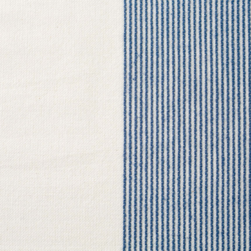 The Stripe Collection Tablecloth Natural & Elderberry