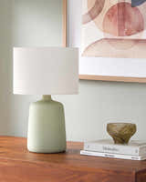 Rolleville Green Table Lamp