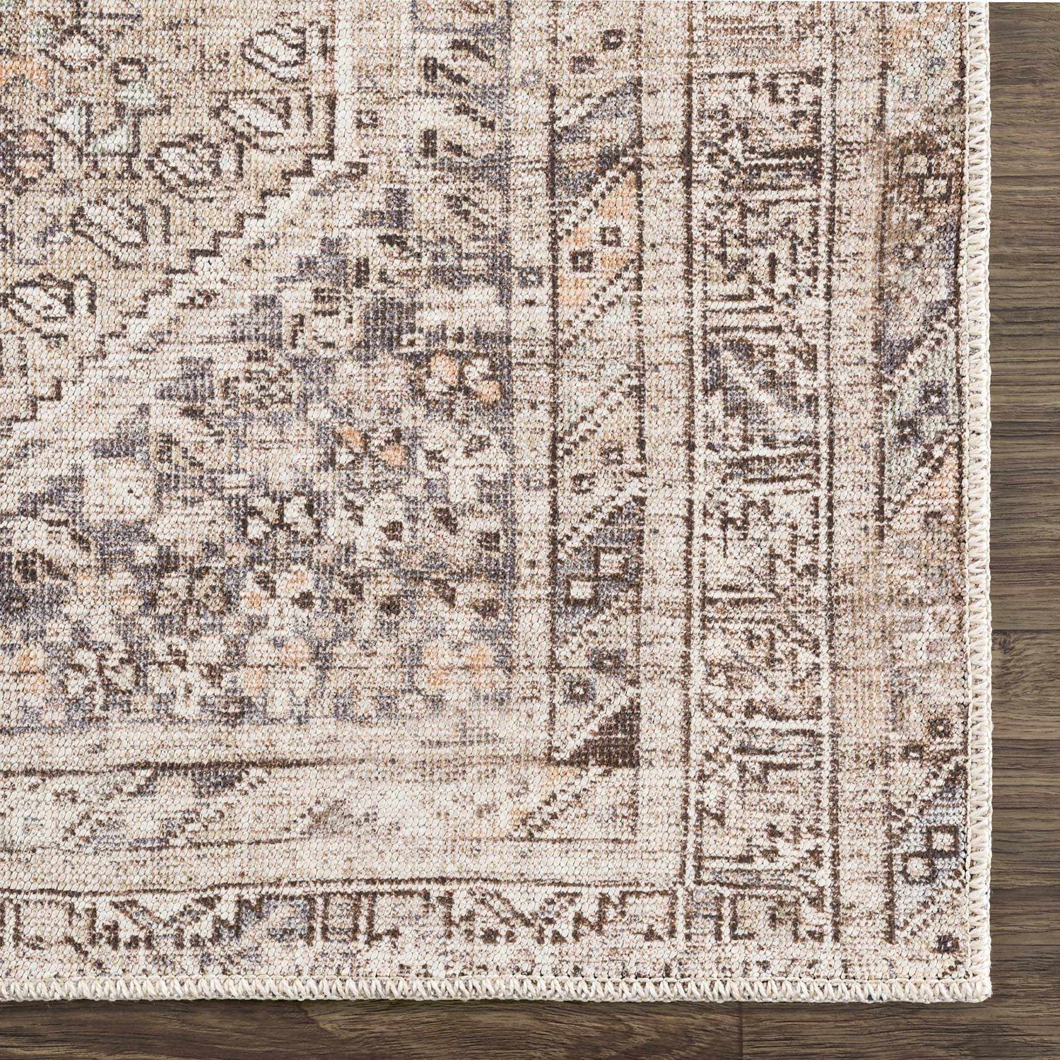Sample Nadie Beige Medallion Area Rug