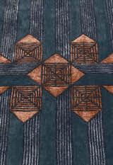 Empress Modern Geometrical Style Gray Hand Tufted 5x8 Wool Rug