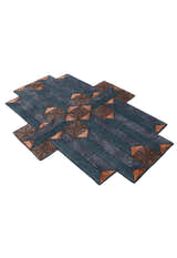 Empress Modern Geometrical Style Gray Hand Tufted 5x8 Wool Rug