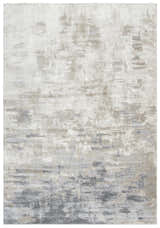Close-up of the Rizzy EN7258 area rug with a contemporary beige, ivory, and gray abstract design. Design-Rectangle-58