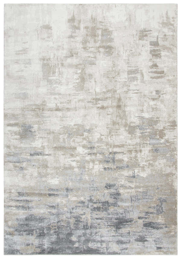 Close-up of the Rizzy EN7258 area rug with a contemporary beige, ivory, and gray abstract design. Design-Rectangle-58