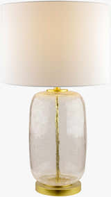 Fatehgarh Gold Brass Glass Table Lamp