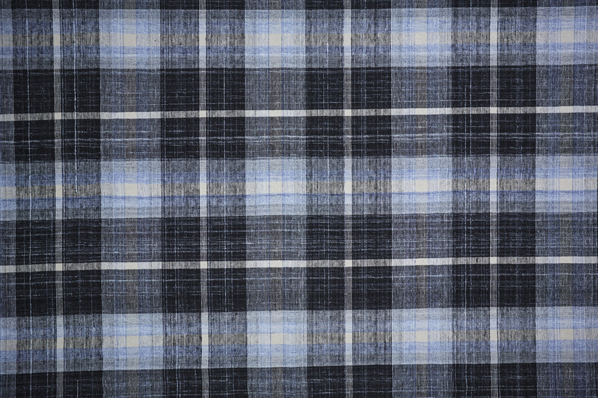Feizy Crosby Transitional Plaid - Black/Blue/White Area Rug - Clearance