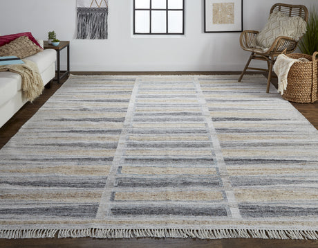 Feizy Beckett Transitional Moroccan - Tan/Gray/Taupe Area Rug
