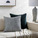 Pokii Light Slate Throw Pillow - Clearance