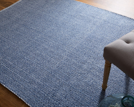 Feizy Naples Transitional Solid - Blue Area Rug