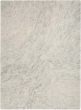 Close-up of DKNY Pure Angles Grey Modern Indoor Area Rug featuring a subtle geometric pattern and textured pile.