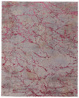Feizy Pryor Modern Abstract - Pink/Gray/Taupe Area Rug