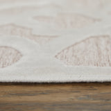 Feizy Saphir Mira Modern Geometric - Pink/White Area Rug - Clearance