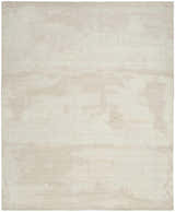 Close-up of Nourison Harmony Ivory rug. Modern, rectangular rug with subtle chestnut accents and a soft, textured pattern.