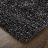 Feizy Stoneleigh Modern Solid - Black/Gray Area Rug