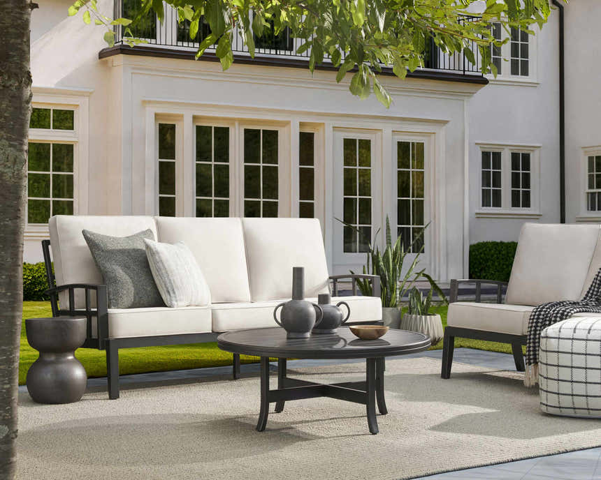 Kamachumu Charcoal Outdoor End Table