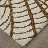 Feizy Wallace Modern Ikat - White/Brown Area Rug