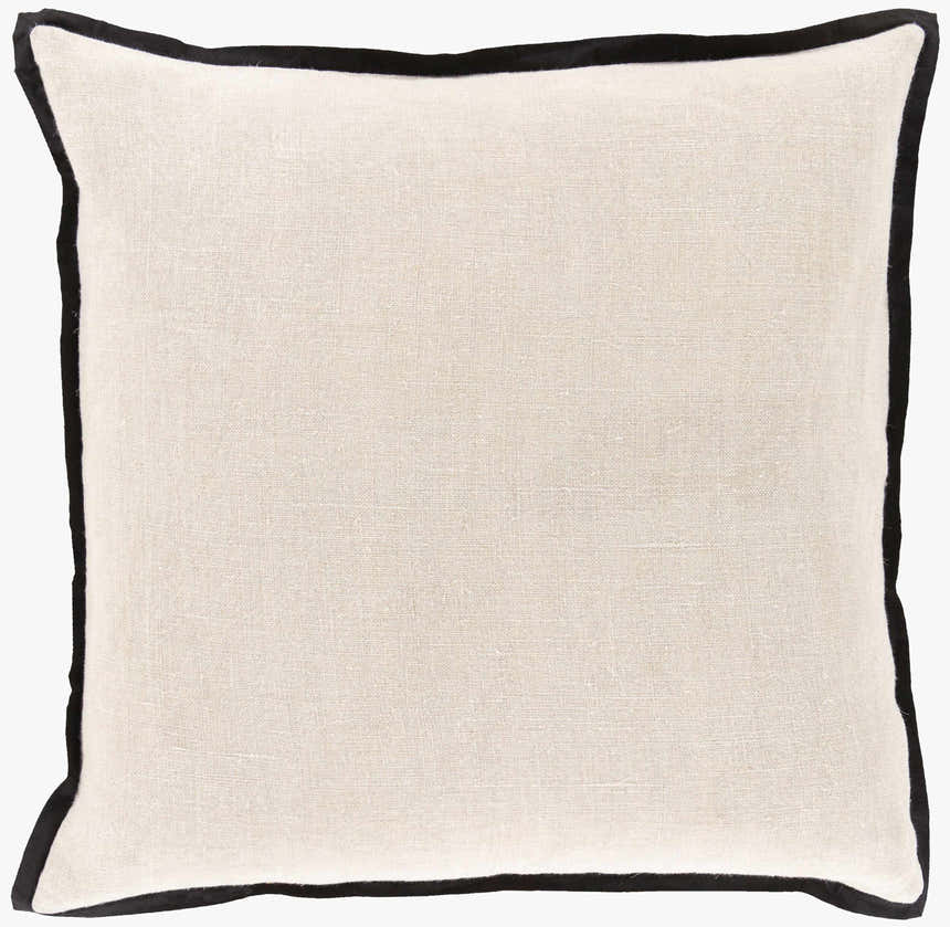 Enmore Black Botanical Accent Pillow - Clearance