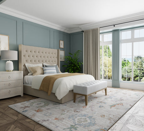 Feizy Dartmouth Transitional Abstract - Tan/Brown/Blue Area Rug