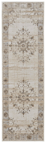 Feizy Celene Traditional Bordered - Tan/Brown/Gray Area Rug