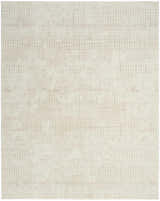 Close-up of the DKNY Grand Street Ivory Beige rug, featuring a subtle grid pattern and soft, neutral tones.