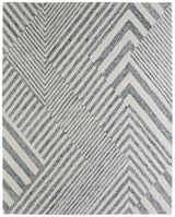 Feizy Wallace Modern Geometric - Gray/Ivory Area Rug