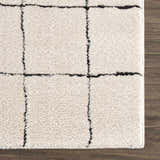 Sample Keanu Black & White Area Rug - Clearance