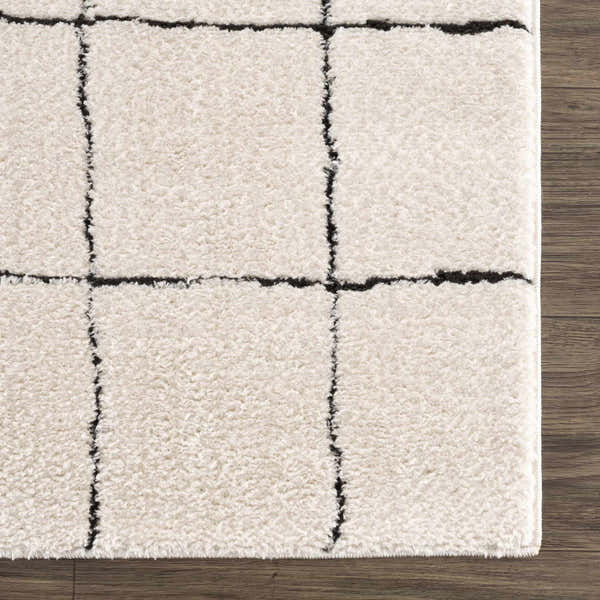 Sample Keanu Black & White Area Rug - Clearance