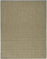 Close-up of the Nourison Courtyard Green Modern Area Rug featuring a diamond pattern in green and beige.