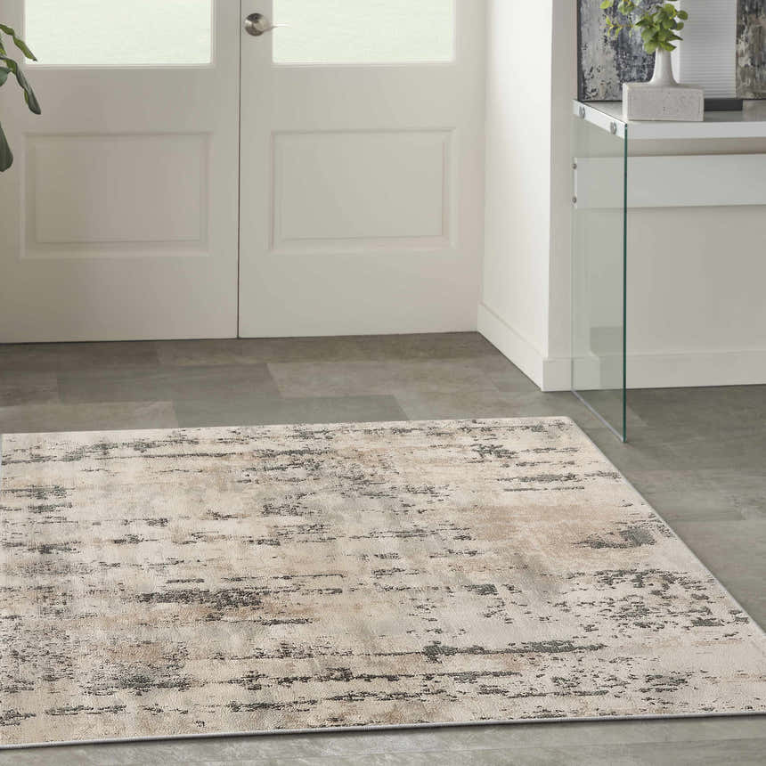 Nourison Quarry Beige Grey Modern Indoor Area Rug