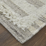 Feizy Ashby Transitional Geometric - Gray/Ivory Area Rug
