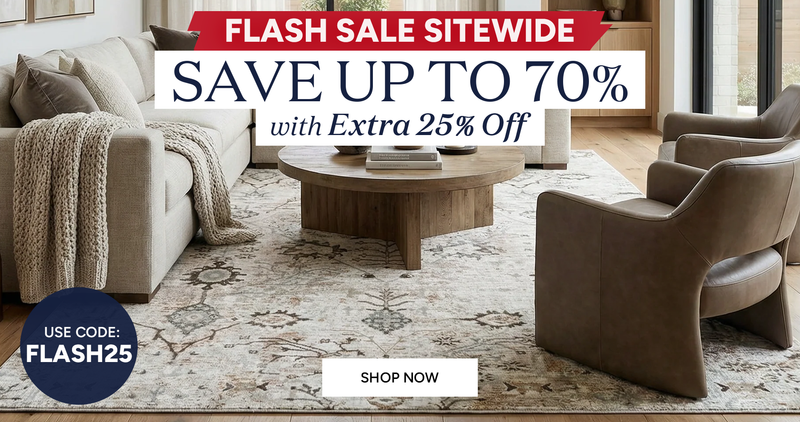 Flash Sale Sitewide: Save up to 70% with Extra 25% Off. Use code FLASH25
