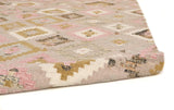 Feizy Savona III Transitional Diamond - Pink/Gold/Taupe Area Rug - Clearance