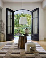 Stanghella Distressed Wood Sculpted Base Dining Table