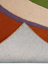 Flow Modern Abstract Colorful Hand Tufted 5x8 Wool Rug