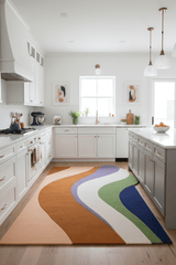 Flow Modern Abstract Colorful Hand Tufted 5x8 Wool Rug