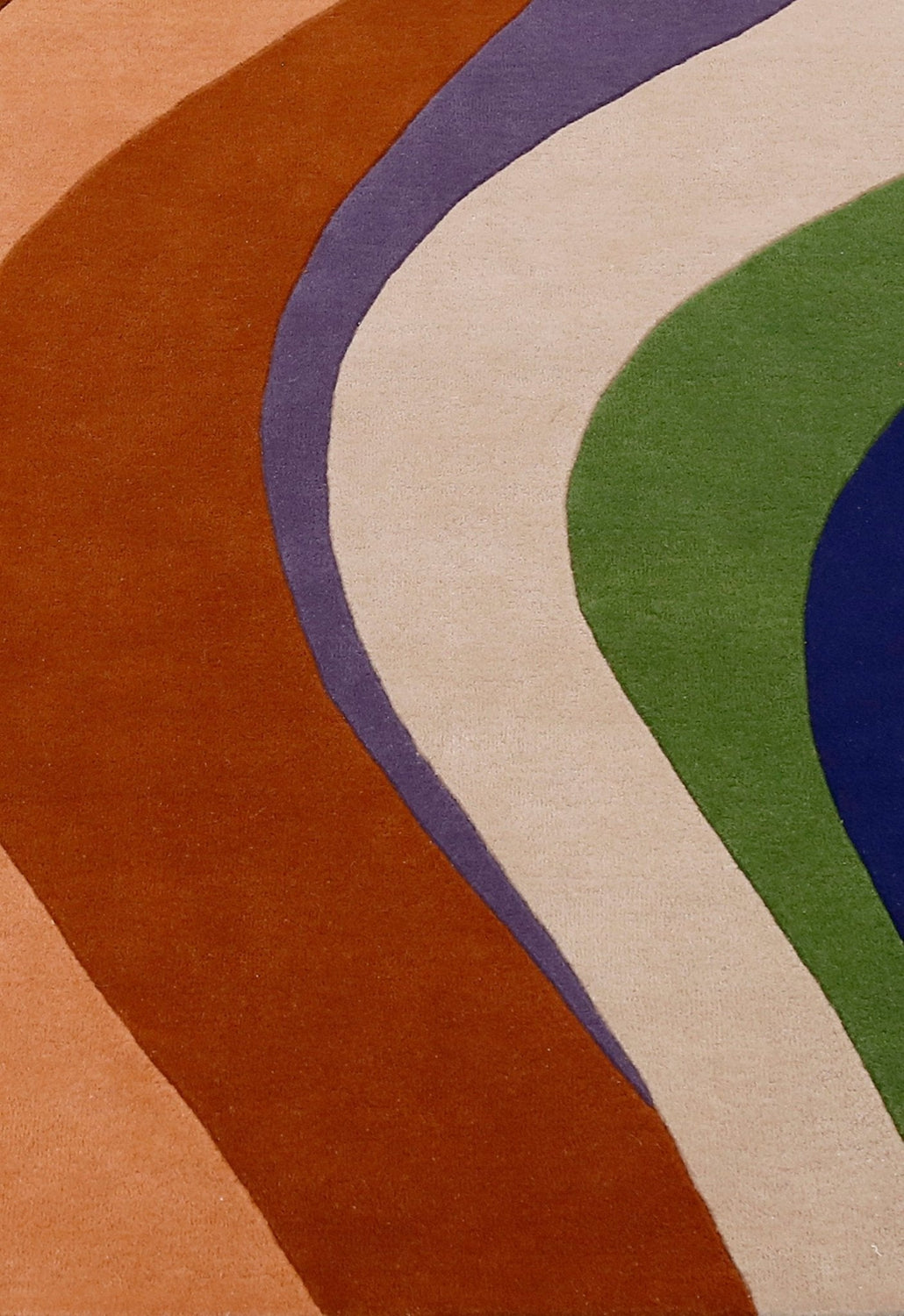 Flow Modern Abstract Colorful Hand Tufted 5x8 Wool Rug