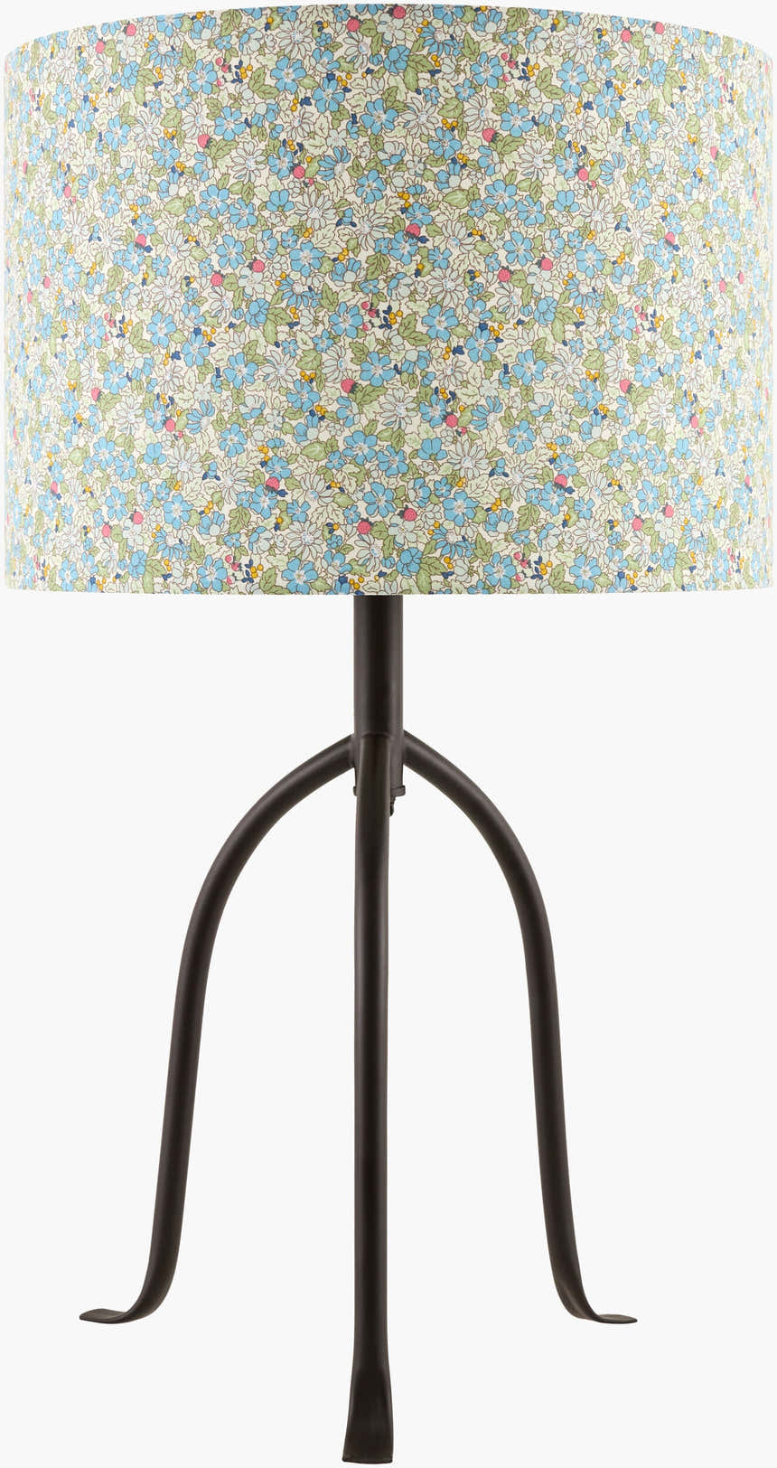 Cool Dark Gray Traditional Table Lamp with linen details for bedside or console tables