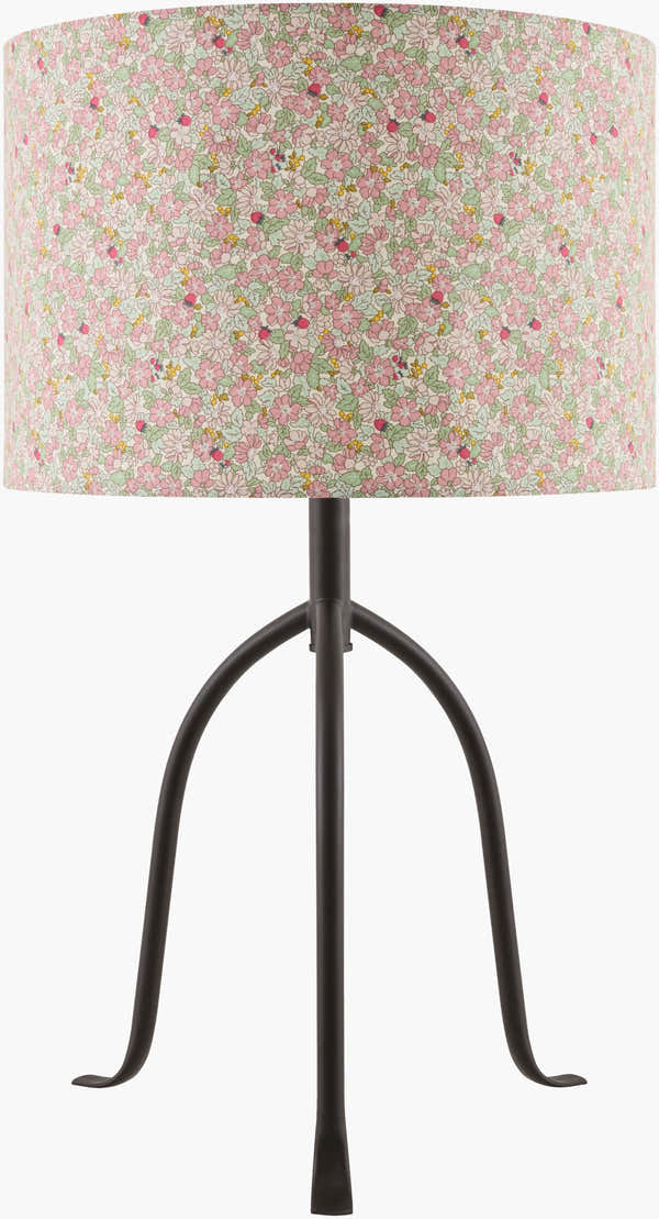 Bright Beige Traditional Table Lamp with linen details for bedside or console tables