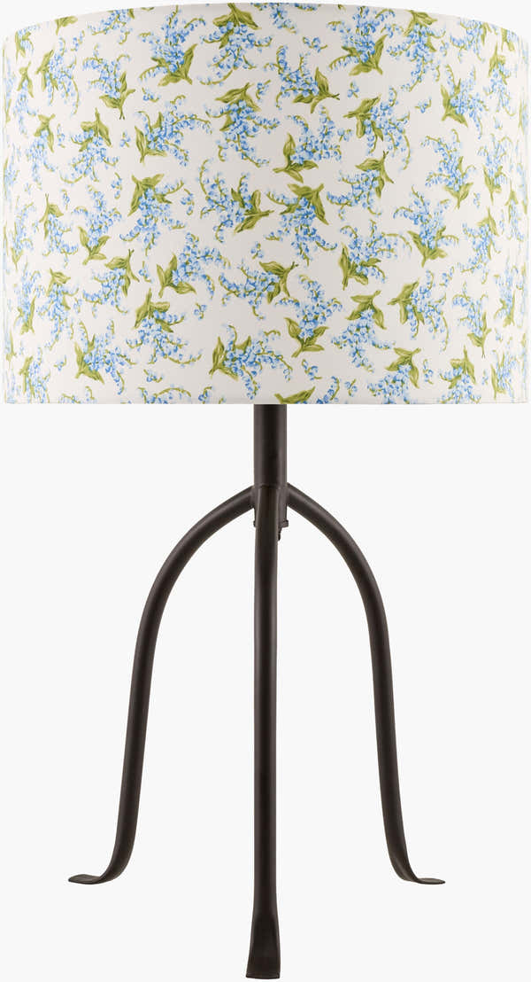 Warm Dark Gray Traditional Table Lamp with linen details for bedside or console tables