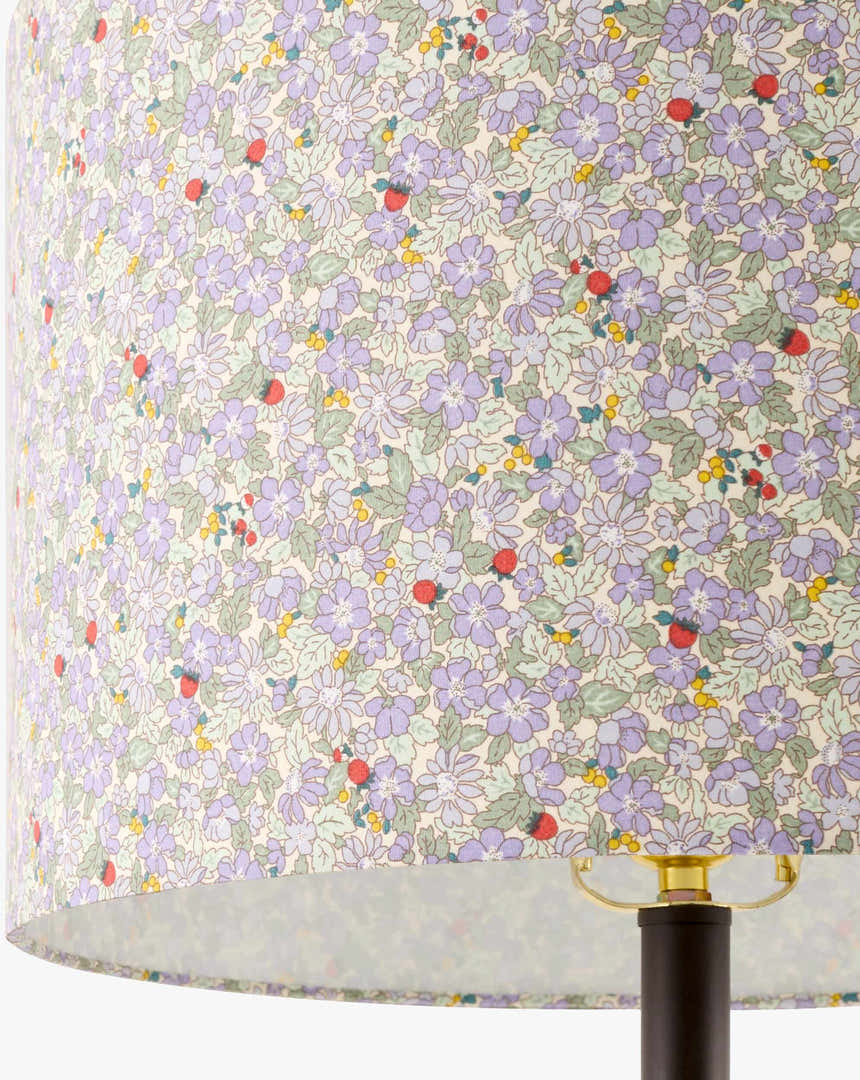 Deep Dark Gray Traditional Table Lamp with linen details for bedside or console tables