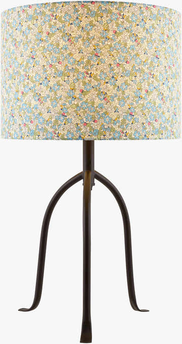 Cool Dark Gray Traditional Table Lamp with linen details for bedside or console tables