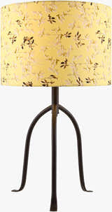 Soft Tan Traditional Table Lamp with linen details for bedside or console tables
