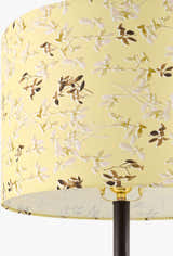 Soft Tan Traditional Table Lamp with linen details for bedside or console tables
