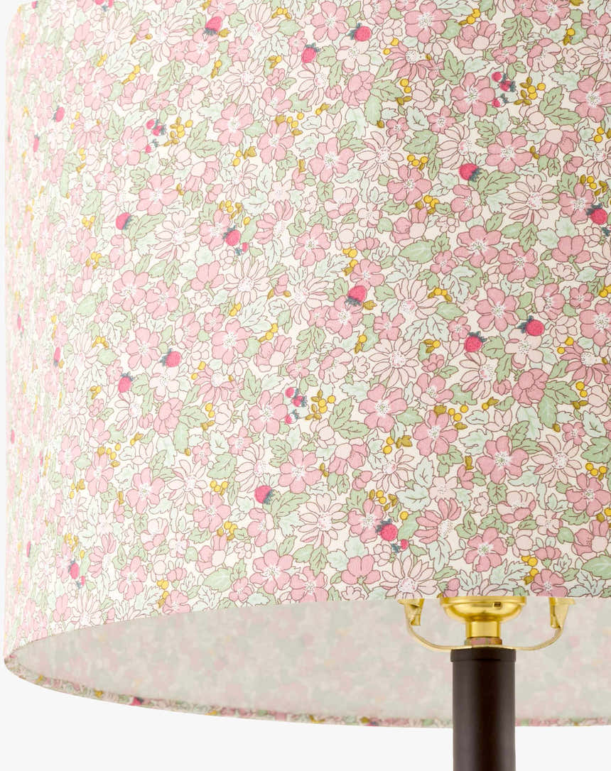 Bright Beige Traditional Table Lamp with linen details for bedside or console tables