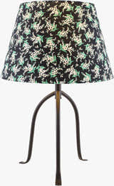 Rich Charcoal Traditional Table Lamp with linen details for bedside or console tables