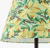 Lime Green Traditional Table Lamp with linen details for bedside or console tables