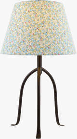 Soft Light Gray Traditional Table Lamp with linen details for bedside or console tables